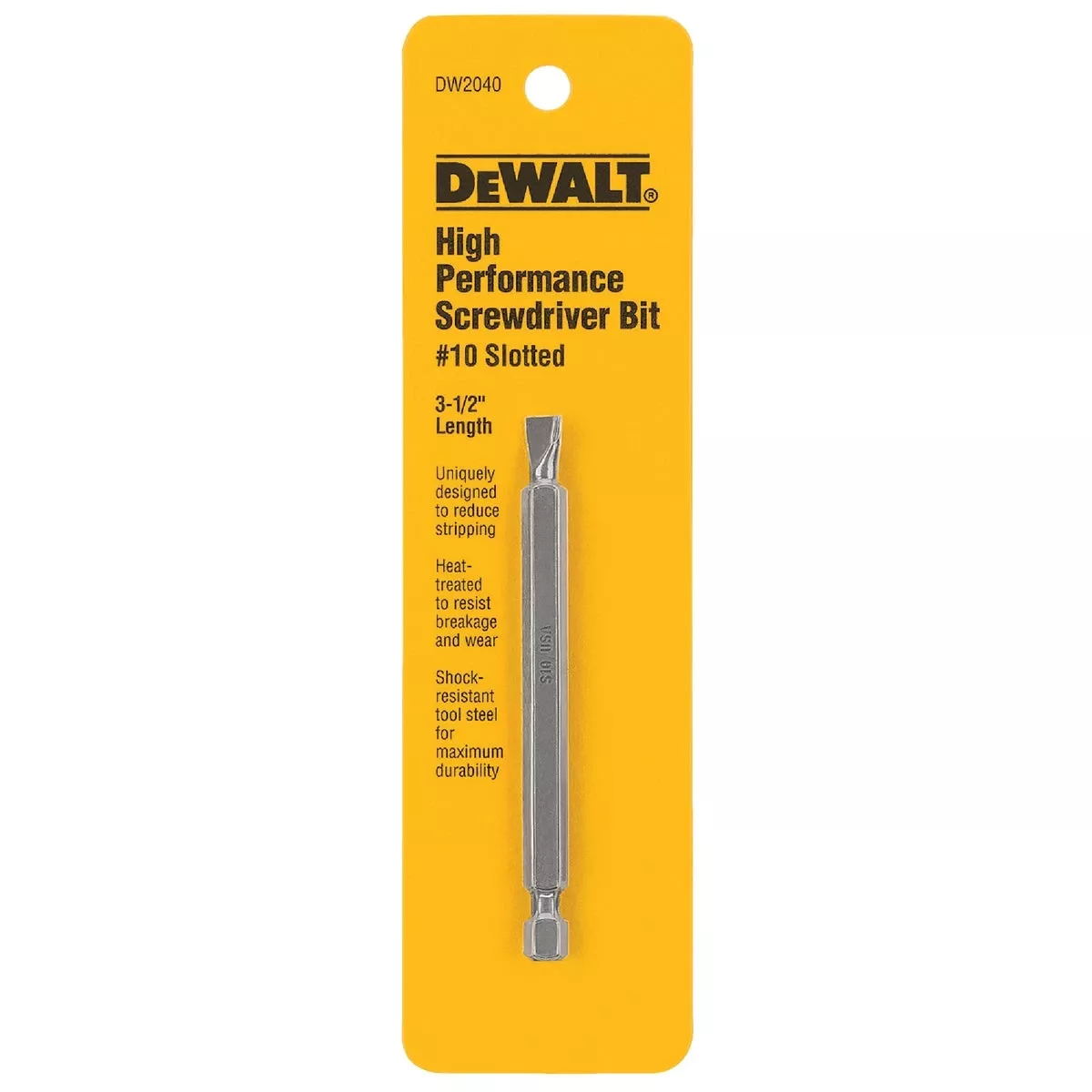 #10 Slotted Power Bit, 3-1/2 In.