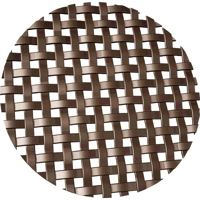 .1875″ Flat Square Decorative Grille – Antique Brass, 36″ W x 48″ L Sheet