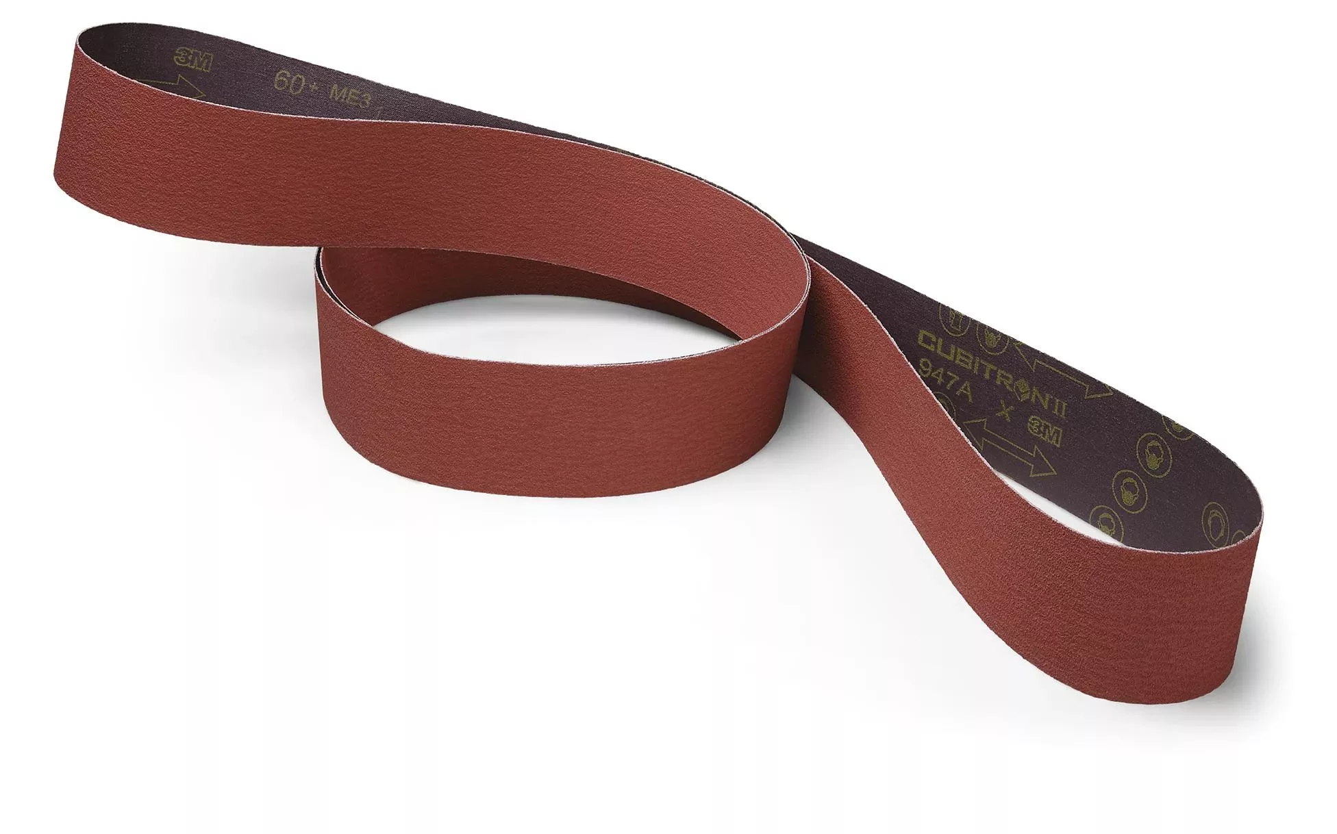 3M Cubitron 7010511651 Cloth Belt, 1/2 in W Belt x 18 in L, 80+ Grit, Precision Shaped Ceramic Abrasive - 200 / Case