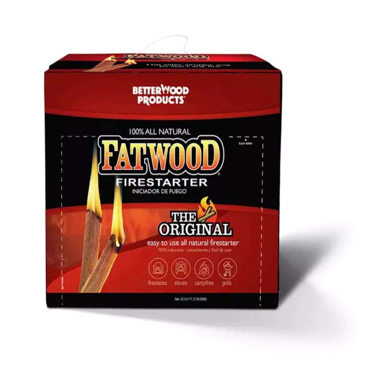 Fatwood Natural Pine Wood Fire Starter 10lb Box