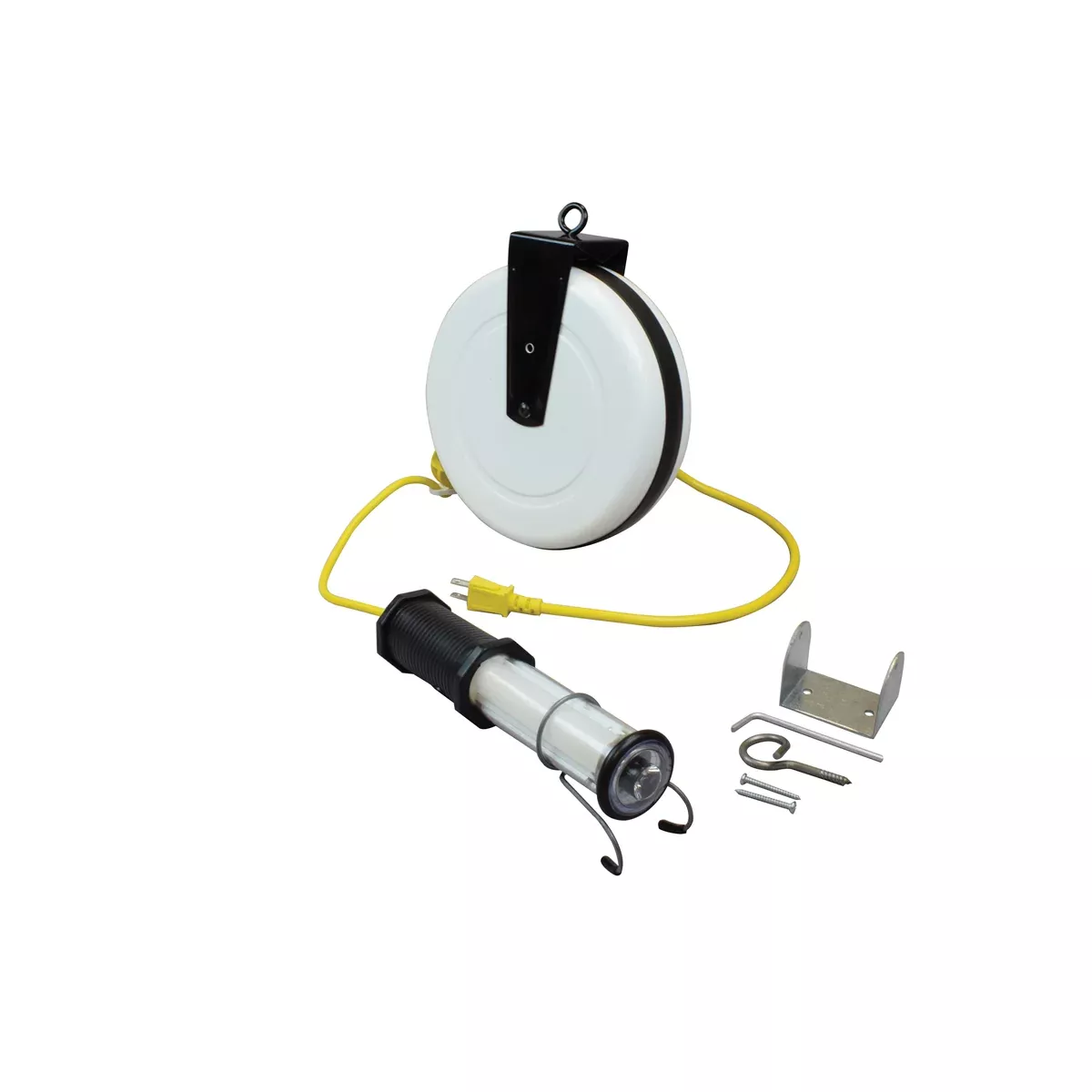 General Manufacturing STUBBY II WITH END LIGHT LED 40' REEL 1000 LUMEN BLACK HANDLE