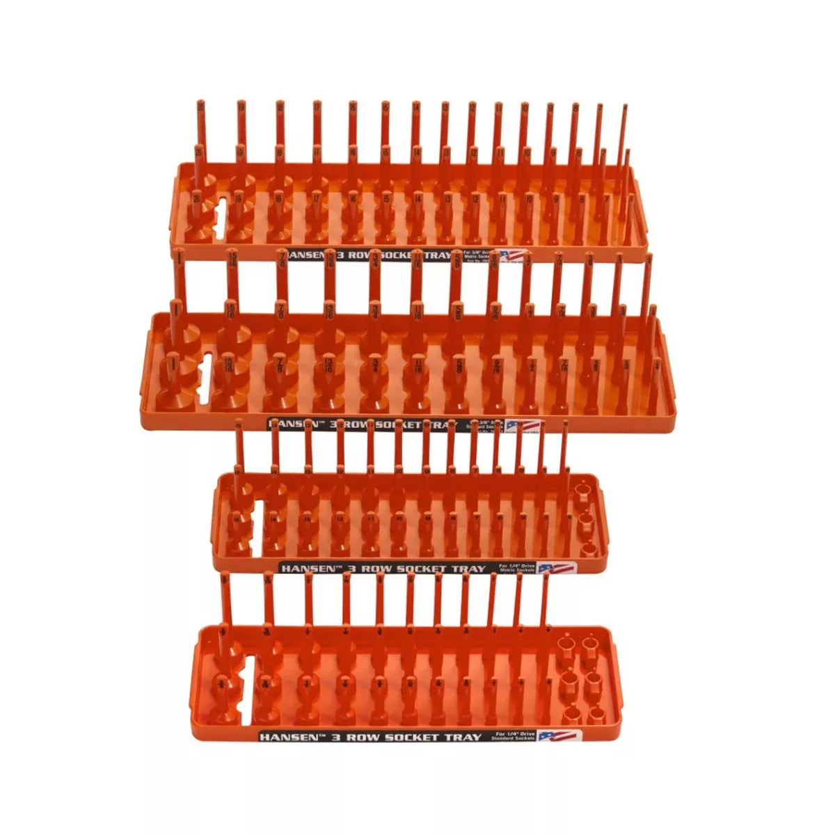 Hansen Global Soc Holder; Orange (4-Pack)